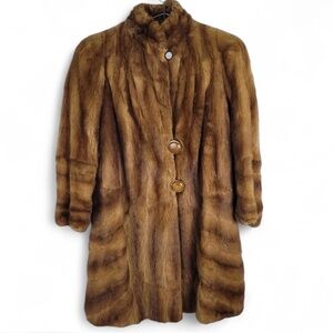 OFFER❓Vintage Genuine Mink Fur Coat (Mobwife)
